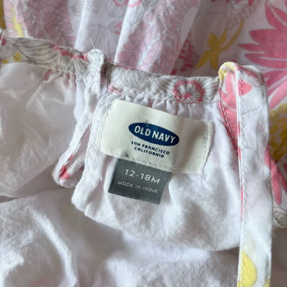 Old Navy tiered floral maxi dress 12-18m